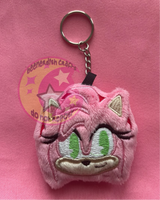 Pink Hammer Plush Keychain